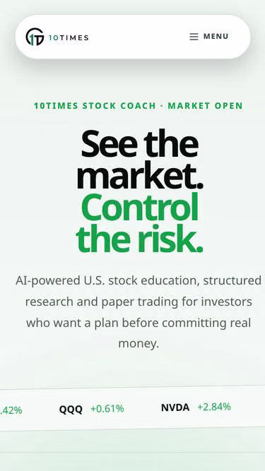 Screenshot of 10x.markets