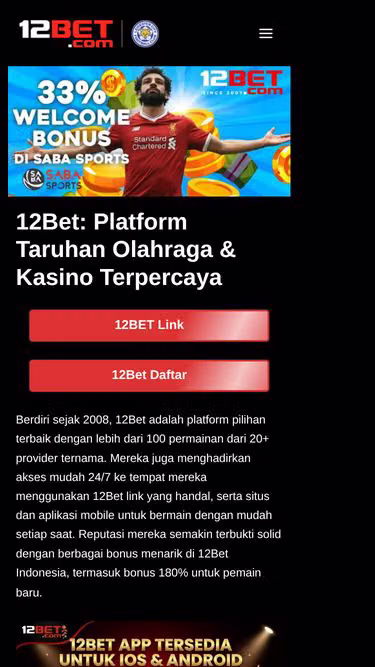 Screenshot of 12-bet.io