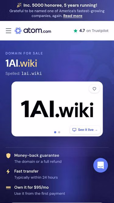 Screenshot of 1ai.wiki