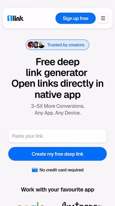 Screenshot of 1link.fit