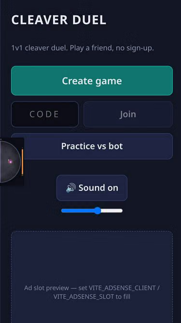 Screenshot of 1vs1.win