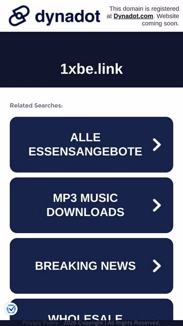 Screenshot of 1xbe.link