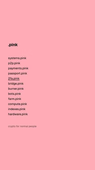 Screenshot of 2fa.pink