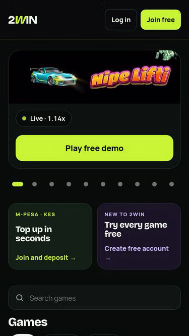 Screenshot of 2win.ke