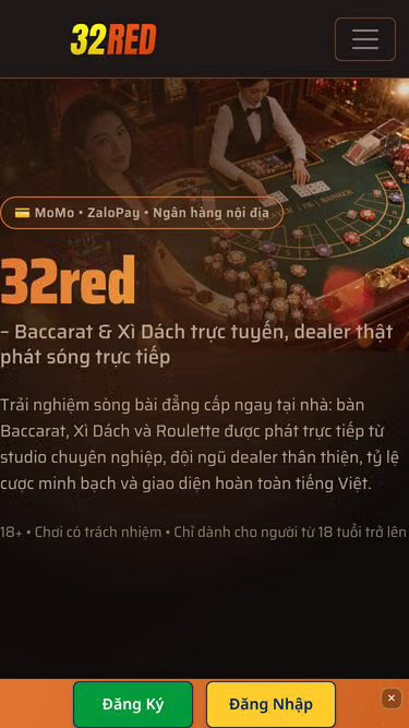 Screenshot of 32red.bar
