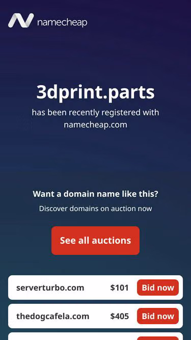 Screenshot of 3dprint.parts