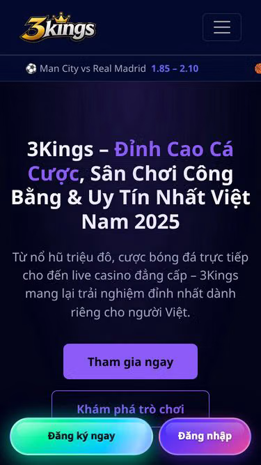 Screenshot of 3kings.best