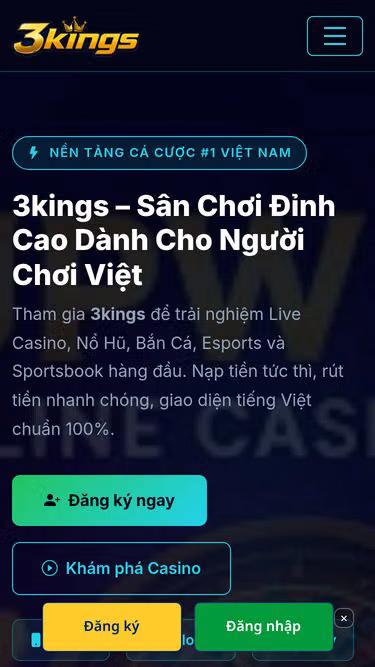 Screenshot of 3kings.onl