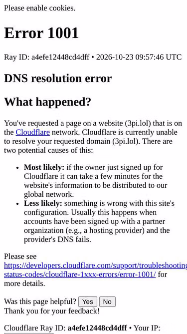 Screenshot of 3pi.lol