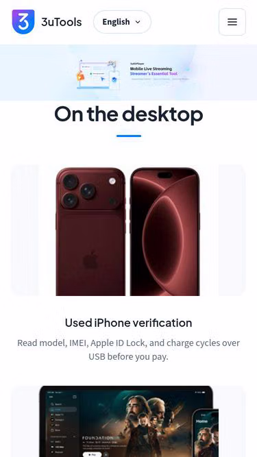 Screenshot of 3utools.dev