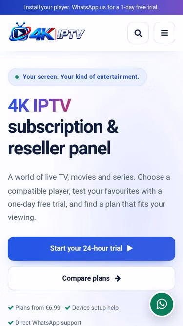 Screenshot of 4kiptv.app