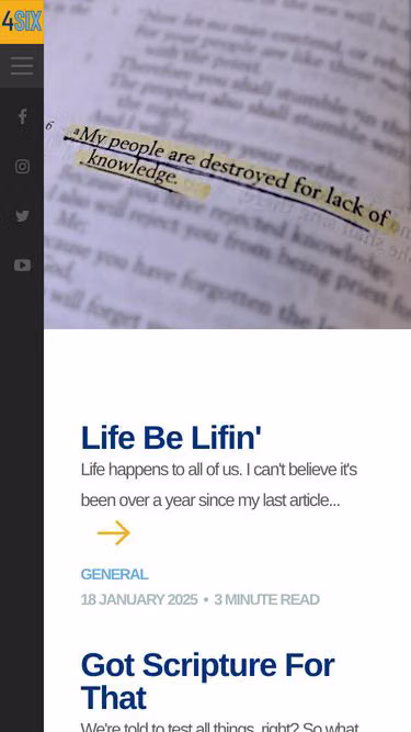 Screenshot of 4six.org