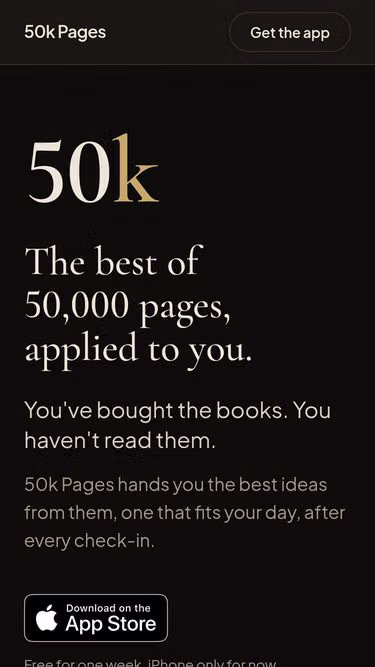 Screenshot of 50k.ai