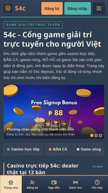 Screenshot of 54c.click