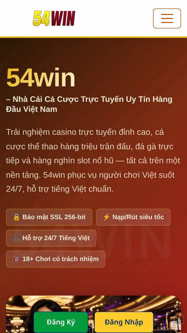 Screenshot of 54win.lat