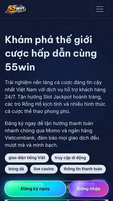 Screenshot of 55win.im