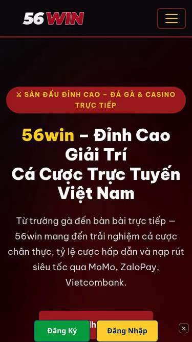 Screenshot of 56win.win