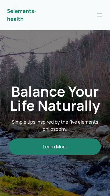 Screenshot of 5elements.health