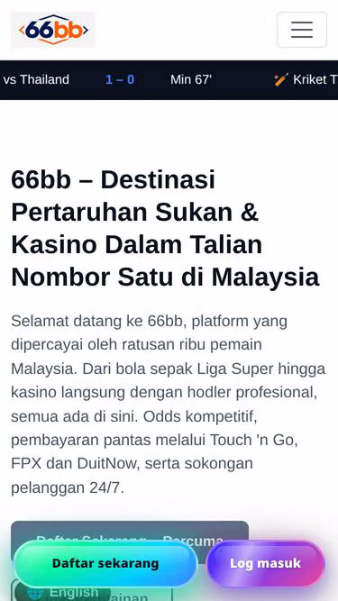 Screenshot of 66bb.world