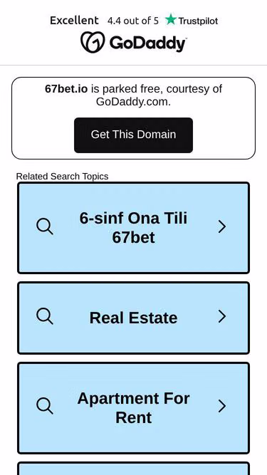 Screenshot of 67bet.io