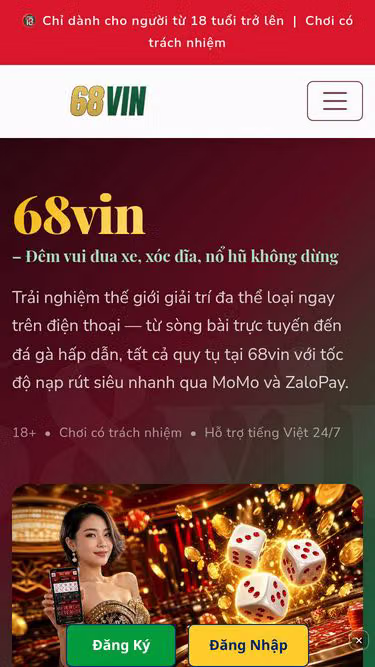 Screenshot of 68vin.bar