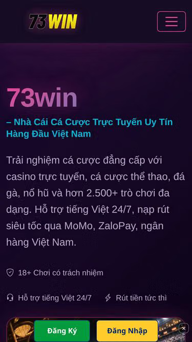 Screenshot of 73win.lat