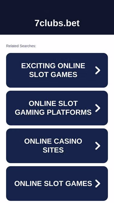Screenshot of 7clubs.bet