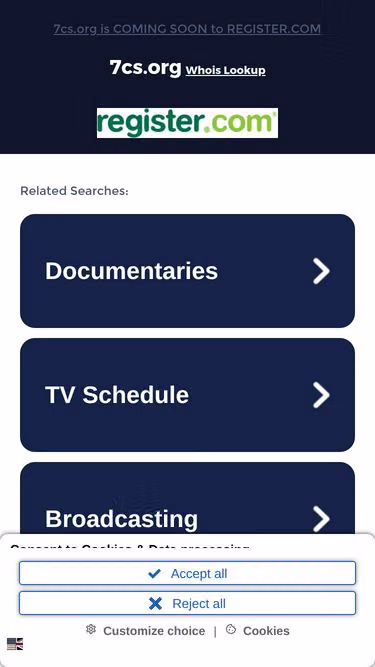 Screenshot of 7cs.org