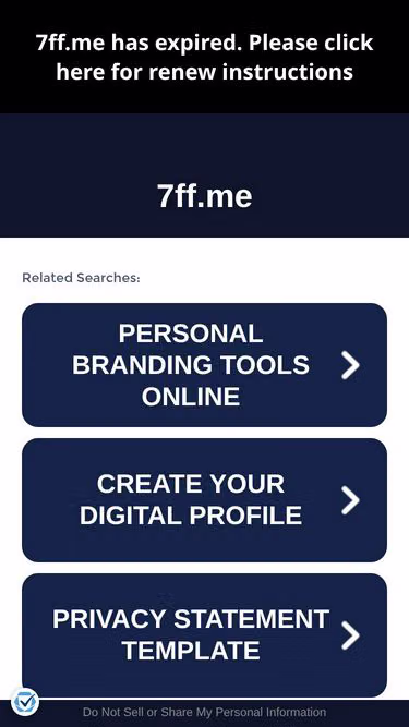 Screenshot of 7ff.me