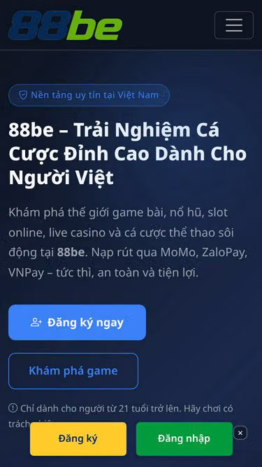 Screenshot of 88be.vin