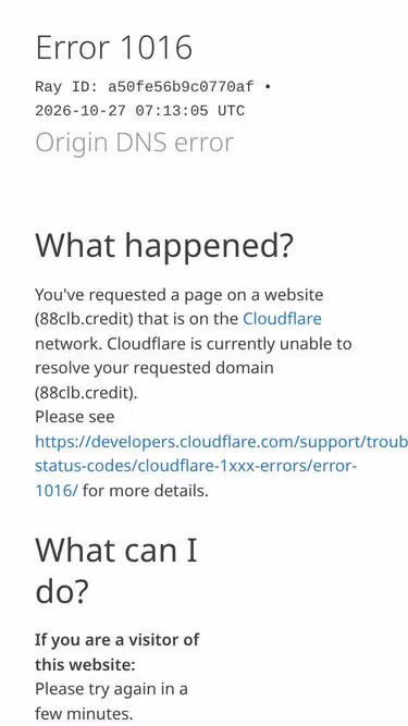 Screenshot of 88clb.credit