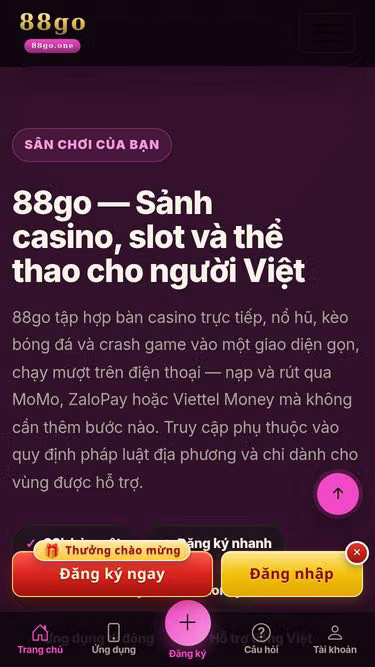 Screenshot of 88go.fun