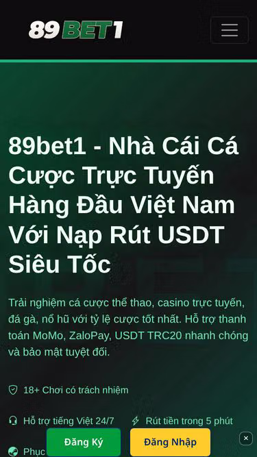 Screenshot of 89bet1.io