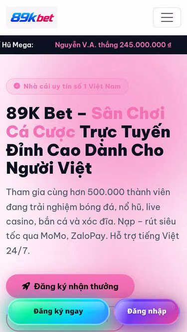 Screenshot of 89kbet.biz