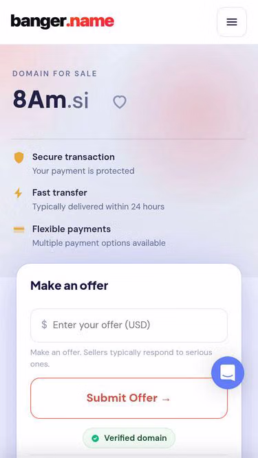 Screenshot of 8am.si