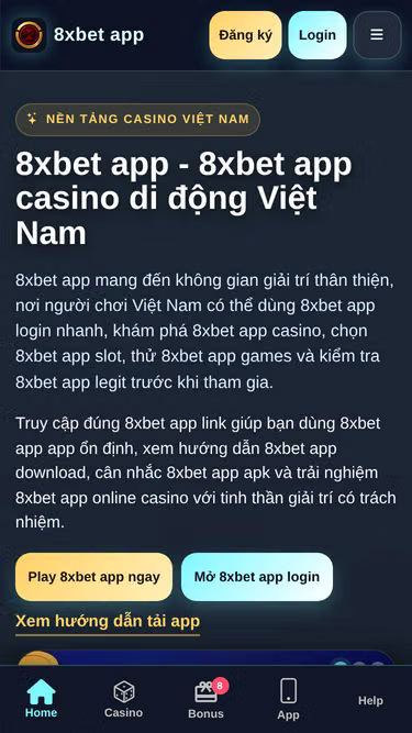 Screenshot of 8xbetapp.sbs
