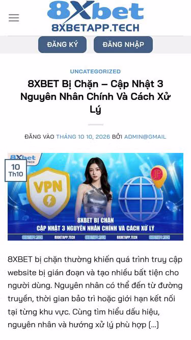 Screenshot of 8xbetapp.tech