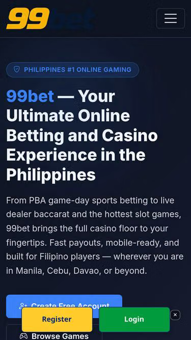 Screenshot of 99bet.bar