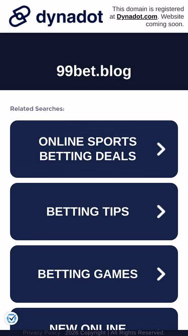 Screenshot of 99bet.blog