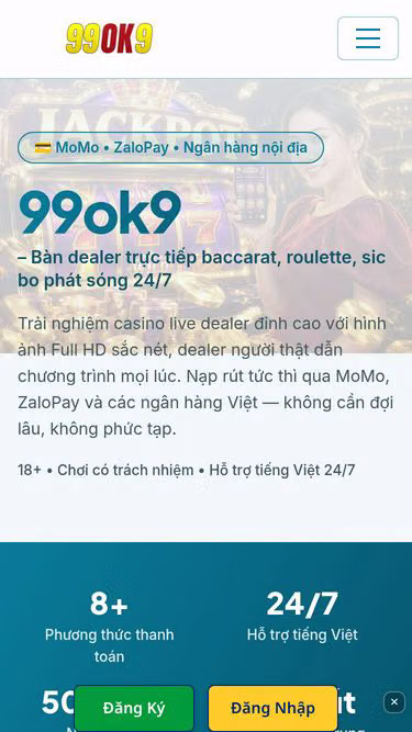 Screenshot of 99ok9.bar