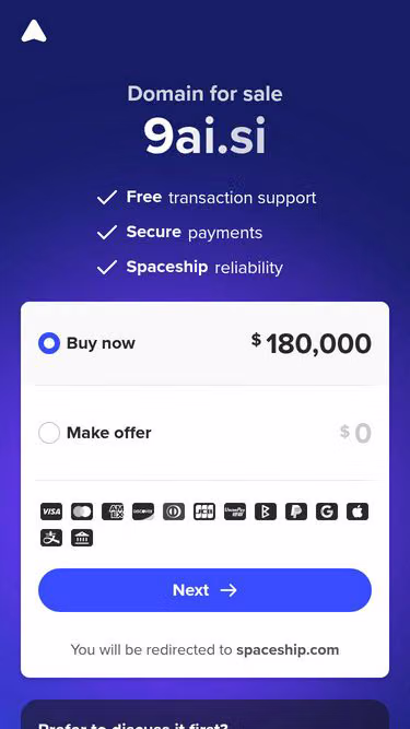Screenshot of 9ai.si
