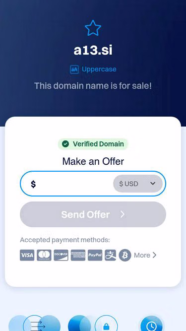 Screenshot of a13.si