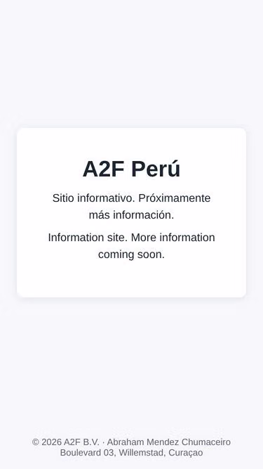 Screenshot of a2f.pe