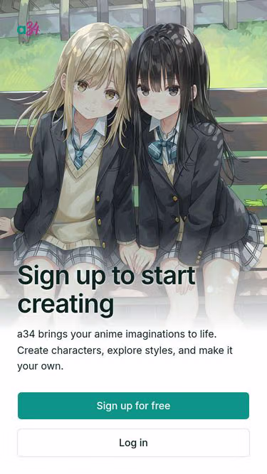 Screenshot of a34.ai