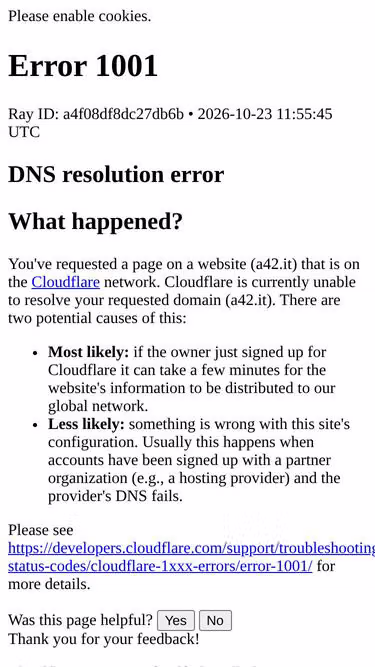 Screenshot of a42.it