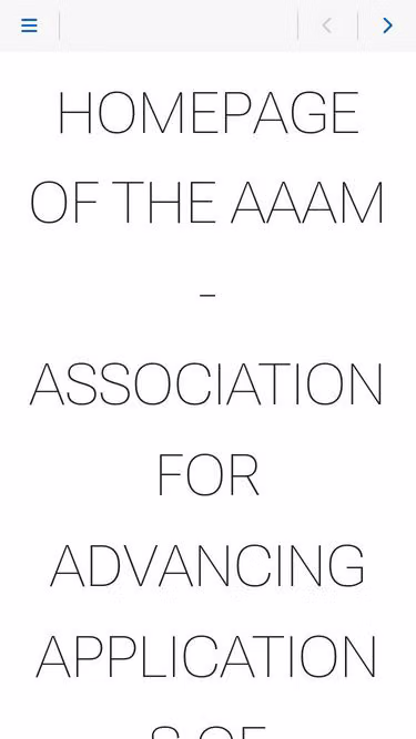 Screenshot of aaam.info