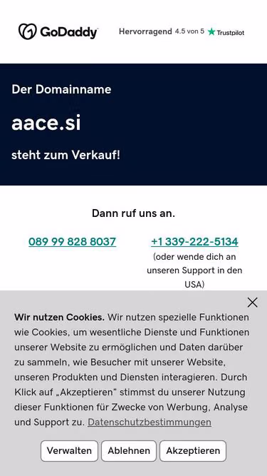 Screenshot of aace.si