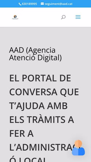 Screenshot of aad.cat