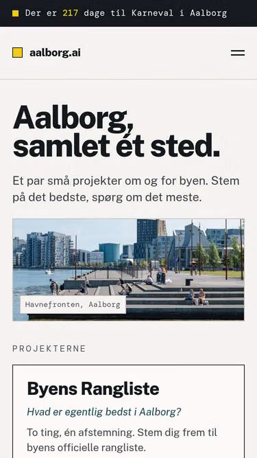 Screenshot of aalborg.ai