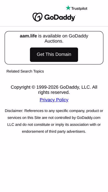 Screenshot of aam.life